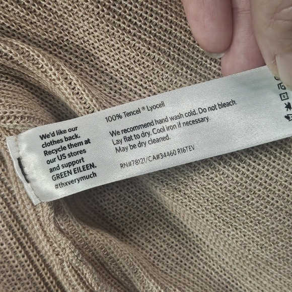 Eileen Fisher Knit Cardigan Womens 3X Minimalist Chic Luxury Classic Cozy READ!! - Picture 8 of 14